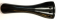 <b>PANAS</b> - BKVN 0650 Violin Tailpiece Round Ebony – Black Fret 3/4