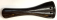 <b>PANAS</b> - BKVN 0651 Violin Tailpiece Round Rosewood – Black Fret 3/4