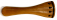 <b>PANAS</b> - BKVN 0664 Violin Tailpiece Round Boxwood – Black Fret 1/16