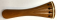 <b>PANAS</b> - BKVN 0835 Violin Tailpiece French Boxwood – Ivory (Bone) Fret  4/4  [113 mm]