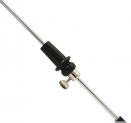Cello Endpin 434055 Standard, Chrome Plated, Ebony Cone Ø 28 mm, 520 mm