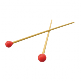 AML-21R  MALLETS (PAIR), Hard Rubber, PVC