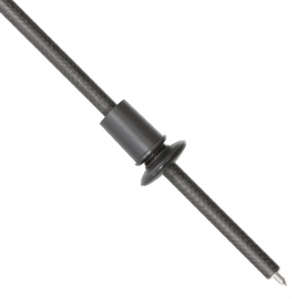 HERDIM END PIN Bass 435124  - Carbon, Nylon Cone 32 mm