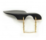 BKLA 0010 Viola Chinrest Guarneri Ebony  - Standard Gold [35mm]