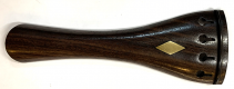 BKVN 0682 Violin Tailpiece Round Rosewood – Black Fret - Brass Rhombus 4/4  [113 mm]