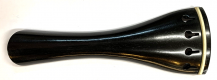 BKVN 0689 Violin Tailpiece Round Ebony – Ivory (Bone) Fret  4/4  [113 mm]