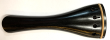 BKVN 0761 Violin Tailpiece Round Ebony – Beige Fret 4/4  [113 mm]