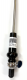 BKCE 0694 Cello Endpin Rod – Chrome - Ebony Cone Ø 25.7 mm, Rod Ø 8 mm