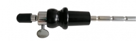 EBS2 Bass Endpin Rod – Chrome - Ebony Cone Ø 30 mm, Rod Ø 12 mm