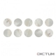 Mother of Pearl Eyes Pearl, 253602 White, 10-Pce Set, Ø 2 mm