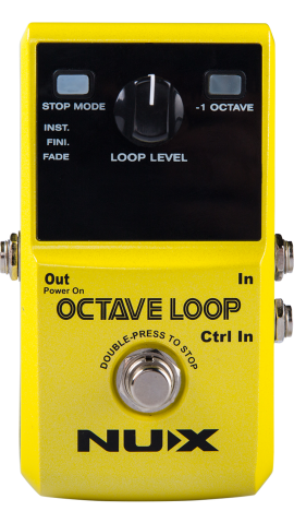 Octave Loop Looper Pedal with -1 Octave Effect